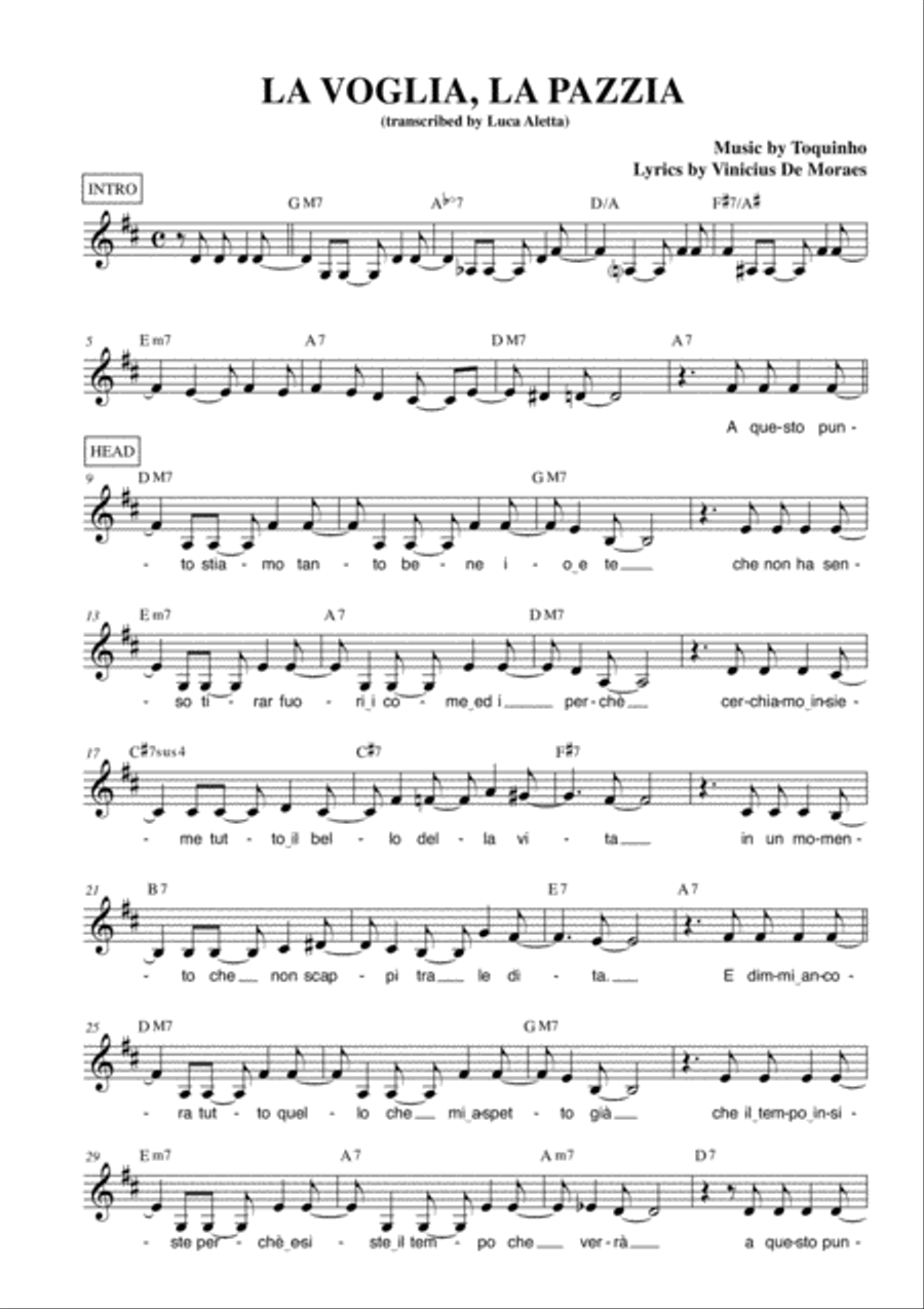 Se Ela Quisesse Se Ela Quisesse Voice scores gallery preview page 1