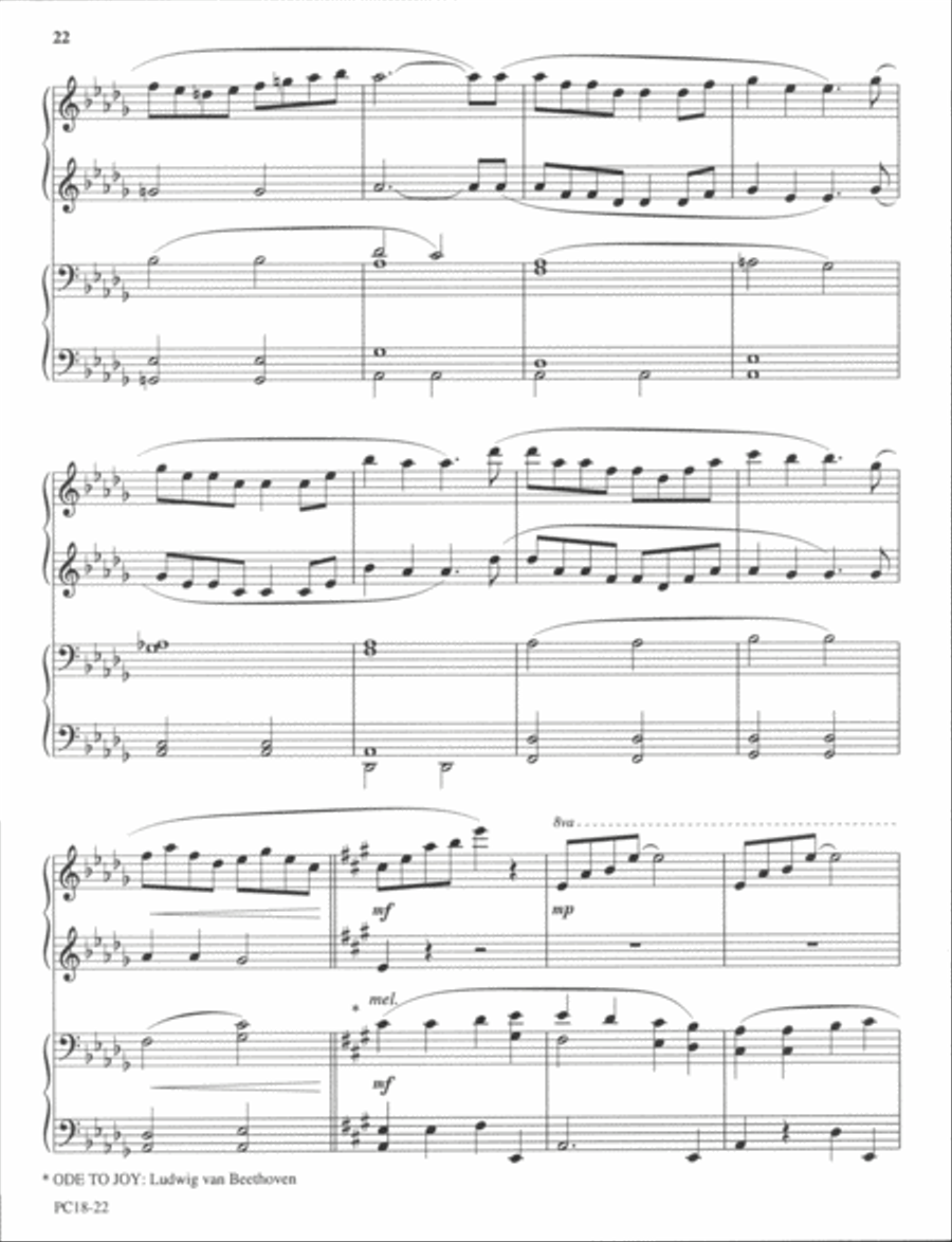 The Joy of the Lord Piano Duet scores gallery preview page 4