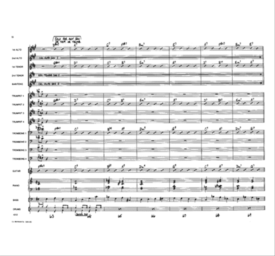 Sax-O-Rama Jazz Ensemble scores gallery preview page 10