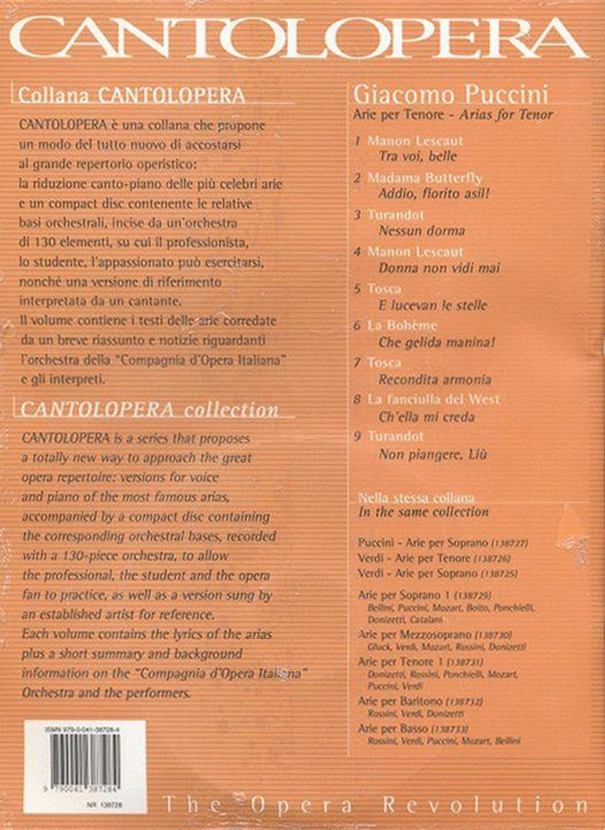 Cantolopera: Puccini Arie per Tenore 1