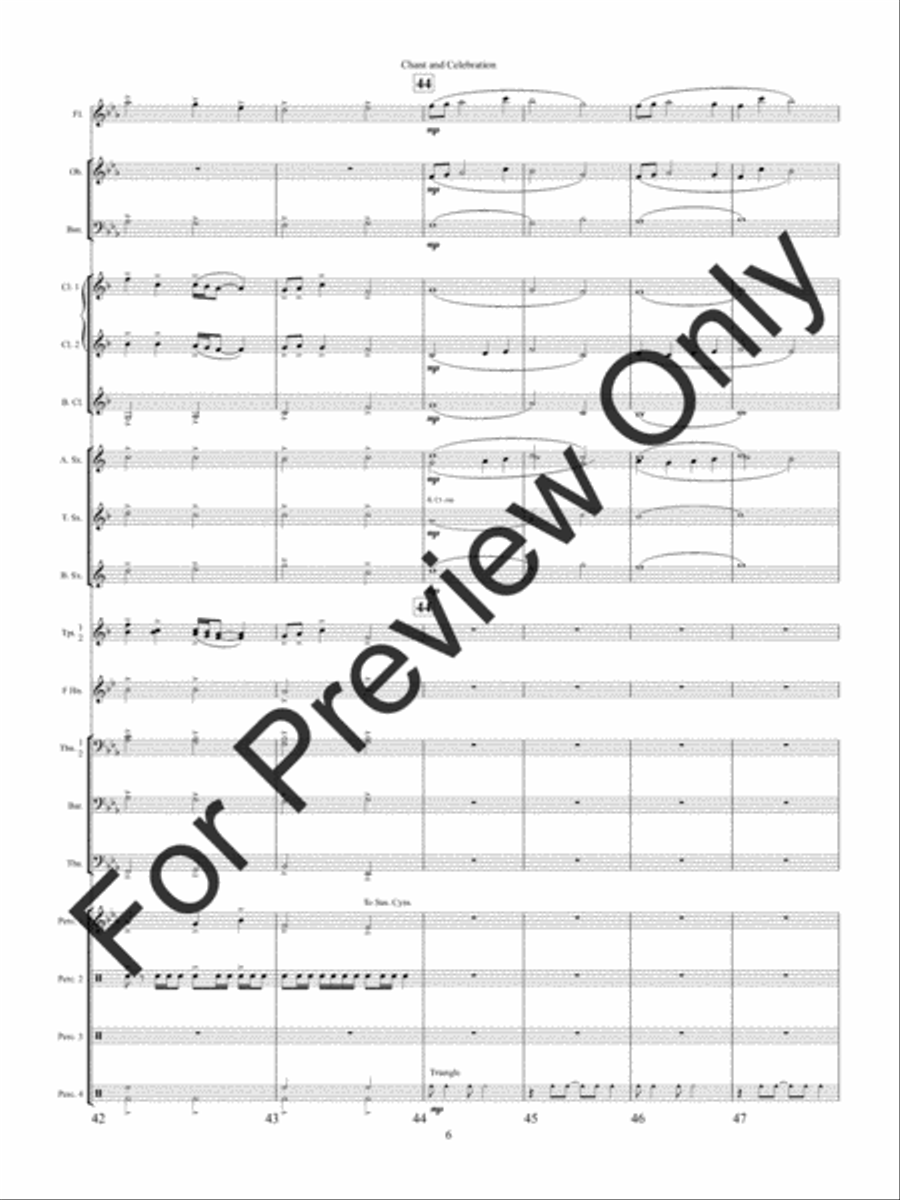 Chant and Celebration Concert Band scores gallery preview page 9