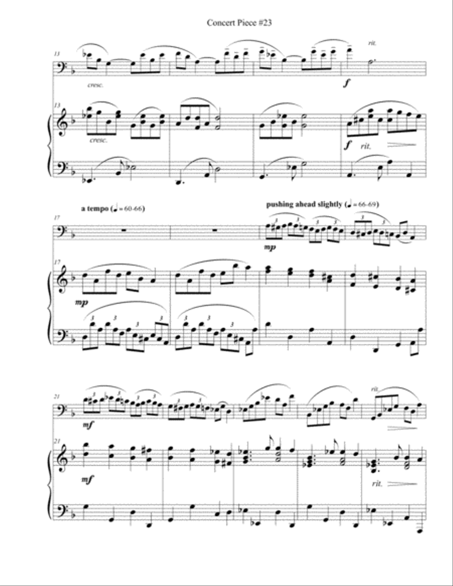 Concert Piece #23 Funebre – Imponente Trombone Solo scores gallery preview page 5