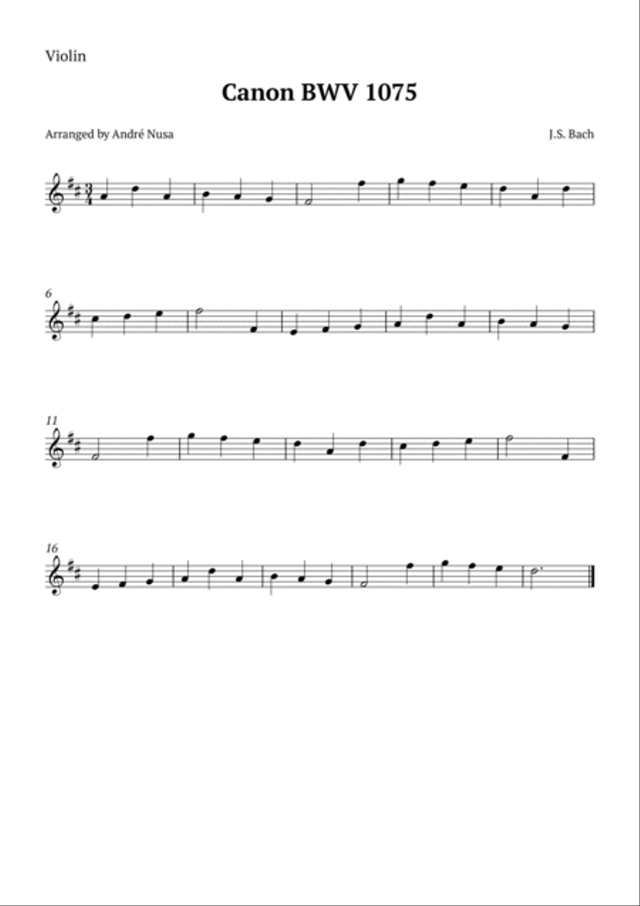 Canon BWV 1075 Tuba scores gallery preview page 2
