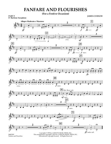 Fanfare and Flourishes (for a Festive Occasion) - Pt.5 - Eb Baritone Saxophone