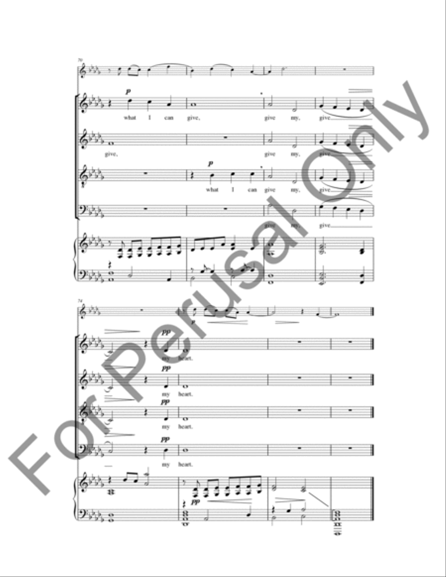 In The Bleak Midwinter (Choral Score) 4-Part scores gallery preview page 11