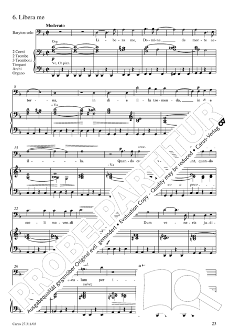 Requiem - church version (Requiem. Fassung mit kleinem Orchester) 4-Part scores gallery preview page 24