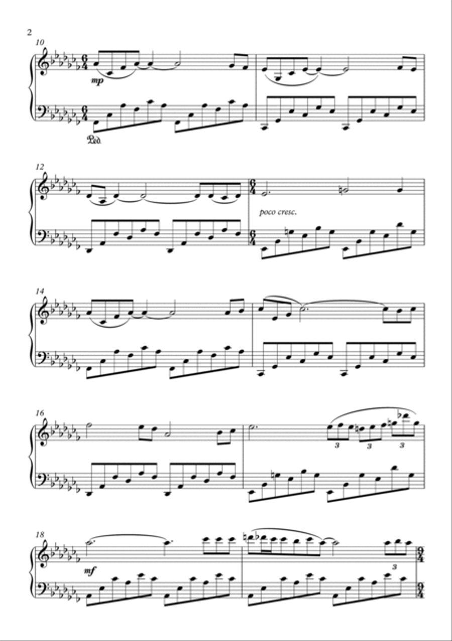 Midnight Sonata Piano Solo scores gallery preview page 2