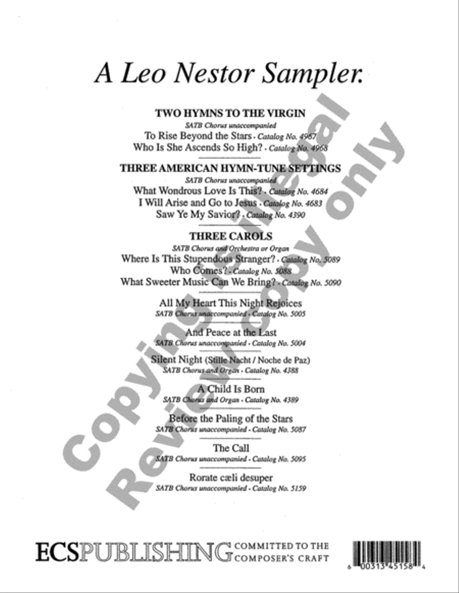 Two Miniatures for Holy Week: 1. An Hosanna Fanfare 2. Faithful Cross 4-Part scores gallery preview page 8