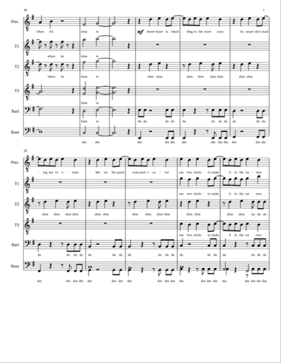 Can't Stop Small Ensemble scores gallery preview page 5