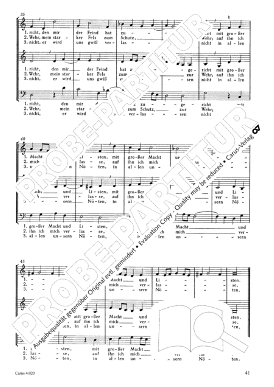 Calvisius: Tricinia. Psalmen und Motetten zu drei Stimmen Choir scores gallery preview page 42