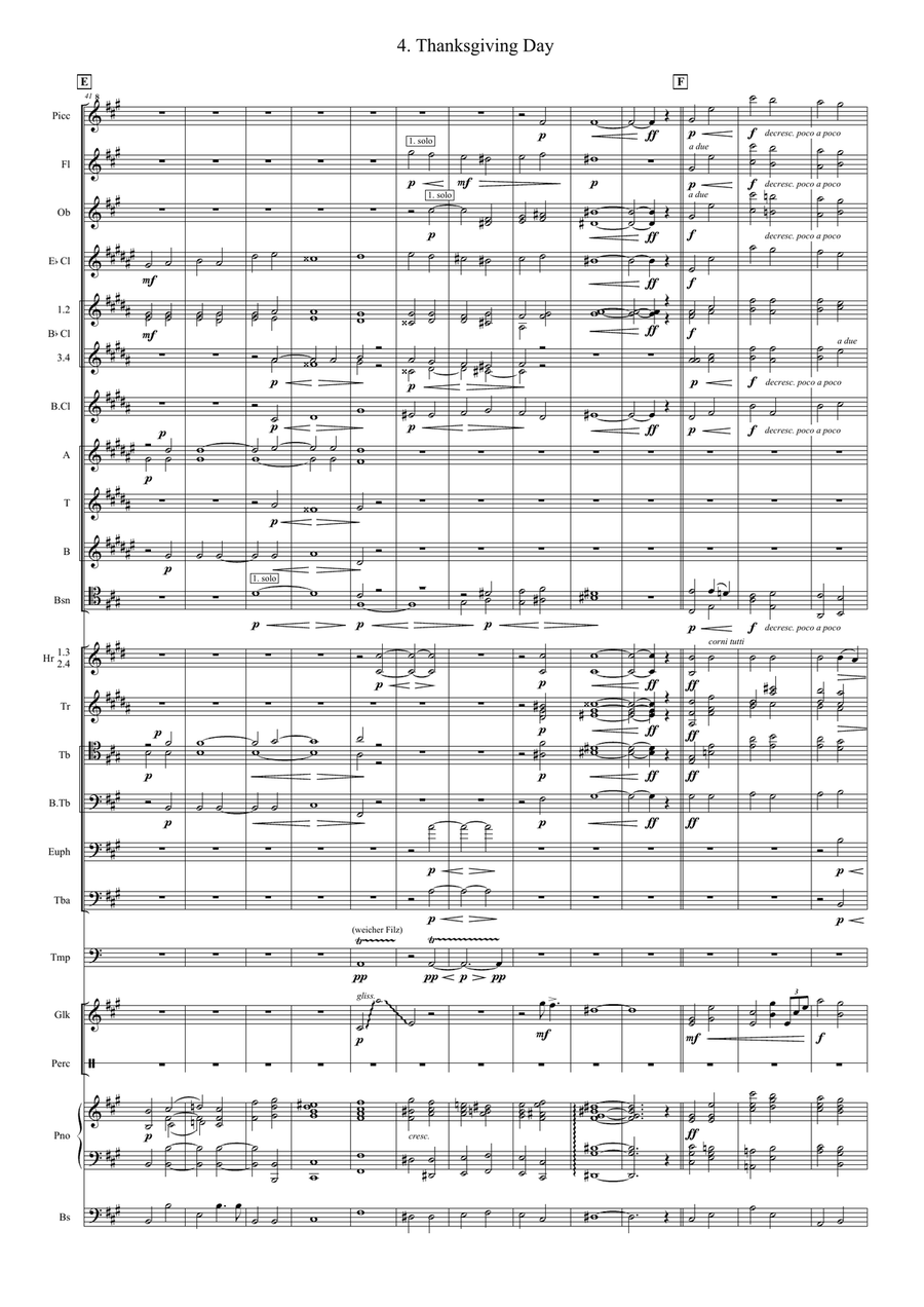 Thanksgiving Day Concert Band scores gallery preview page 4