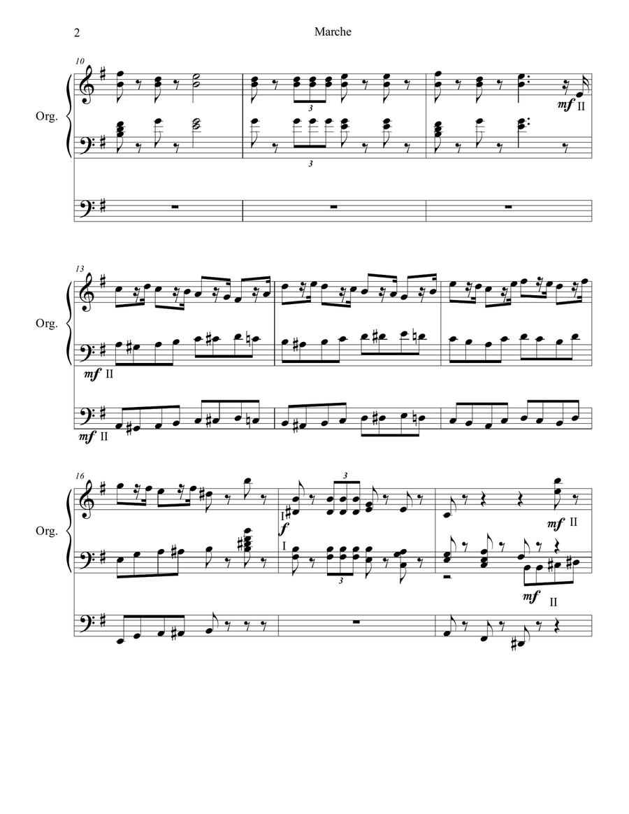 March from The Nutcracker Suite (Organ Solo) Organ Solo scores gallery preview page 3