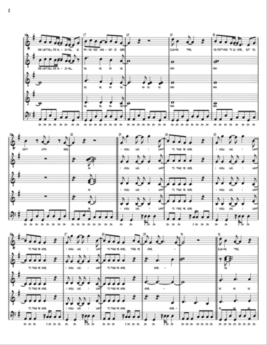 Closing Time 4-Part scores gallery preview page 2