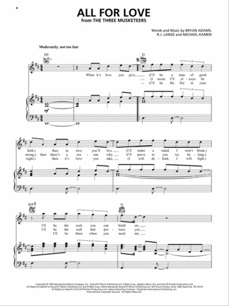 The Big Book of Movie Music - 3rd Edition Piano, Vocal, Guitar scores gallery preview page 4