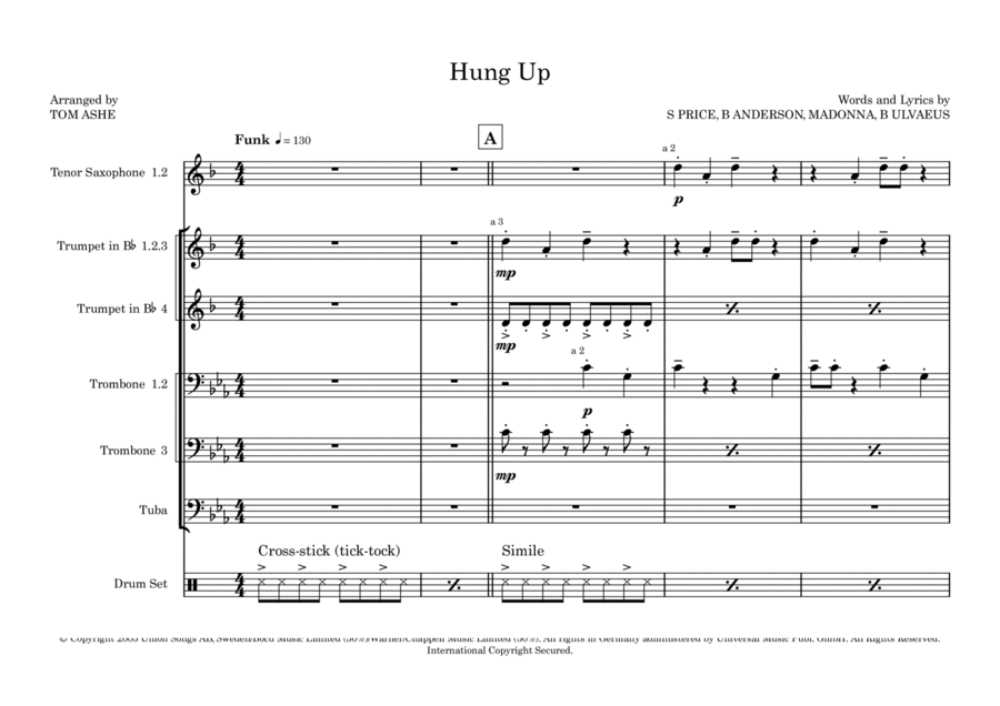 Hung Up Hung Up School and Community scores gallery preview page 1