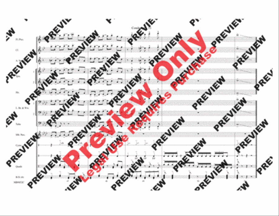 Fox Sports Themes Marching Band scores gallery preview page 12