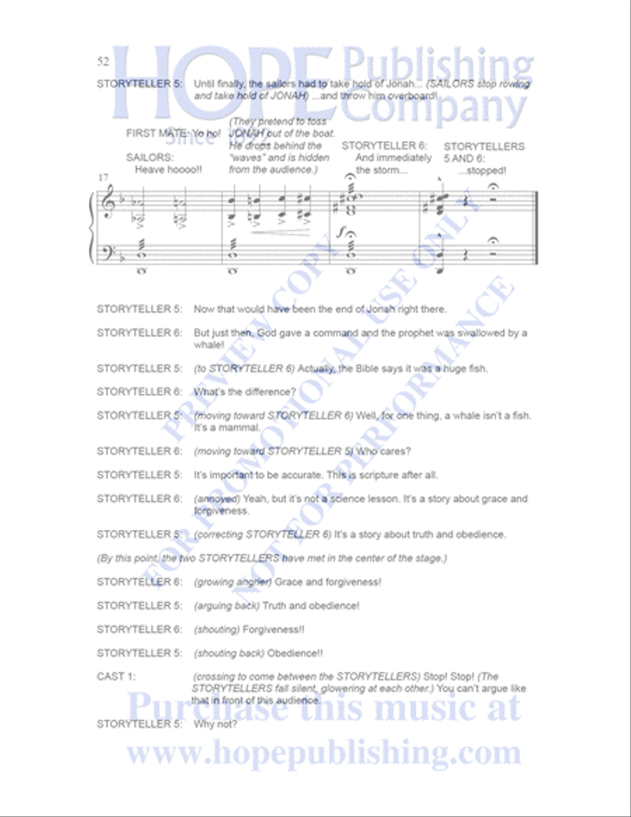 Sailor's Bible Sailor's Bible Children's Choir scores gallery preview page 53