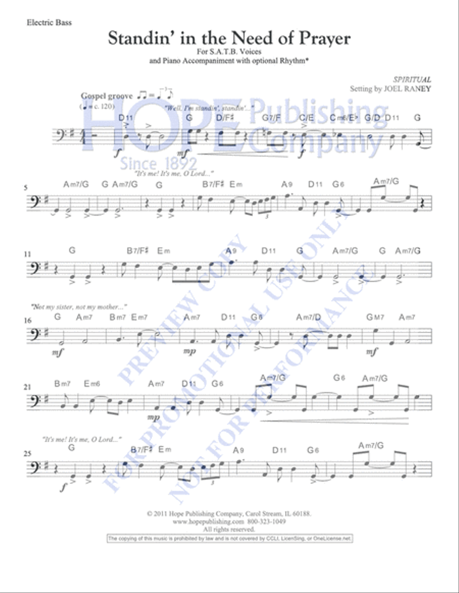 Standin' in the Need of Prayer Choir scores gallery preview page 5