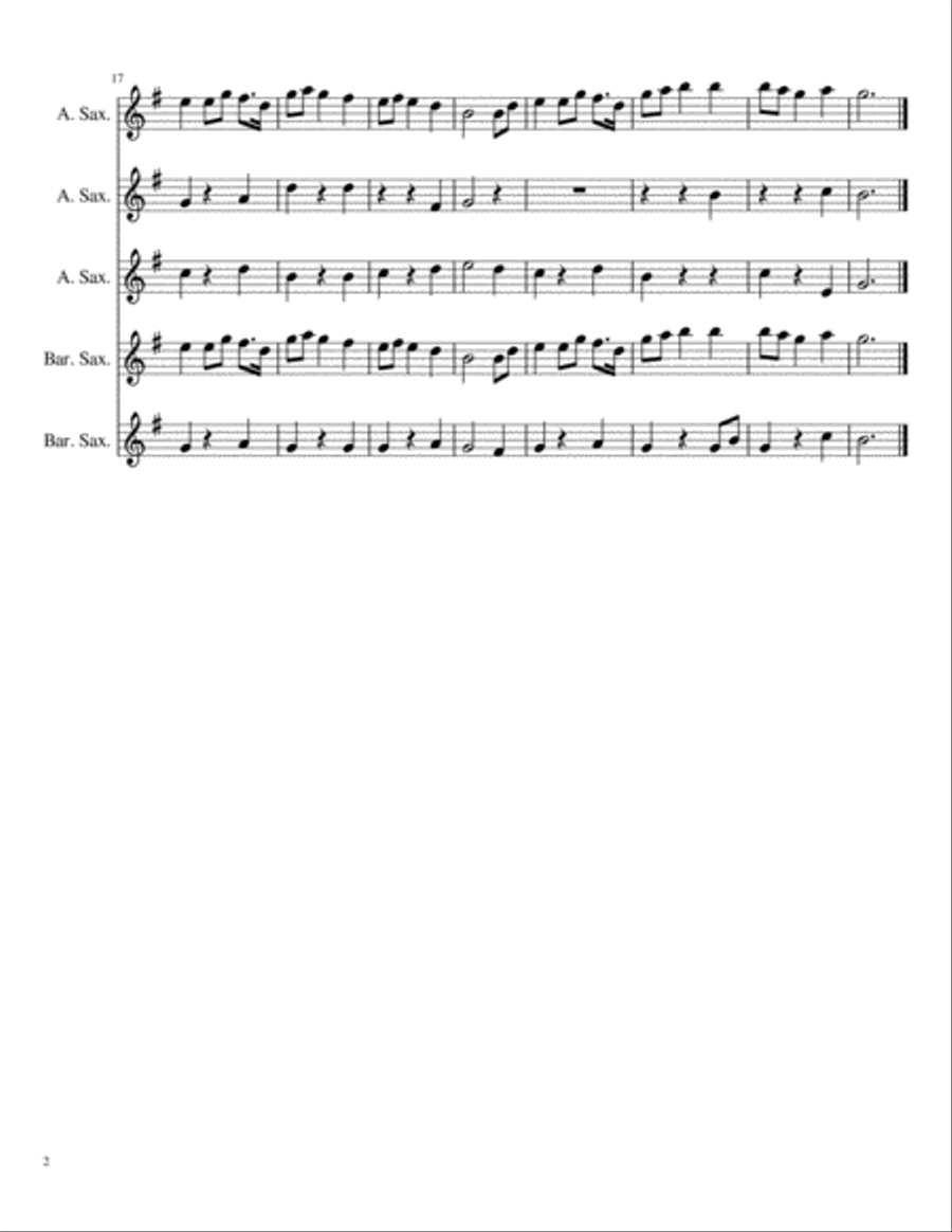 Jupiter: The Bringer Of Jollity Woodwind Quintet scores gallery preview page 2