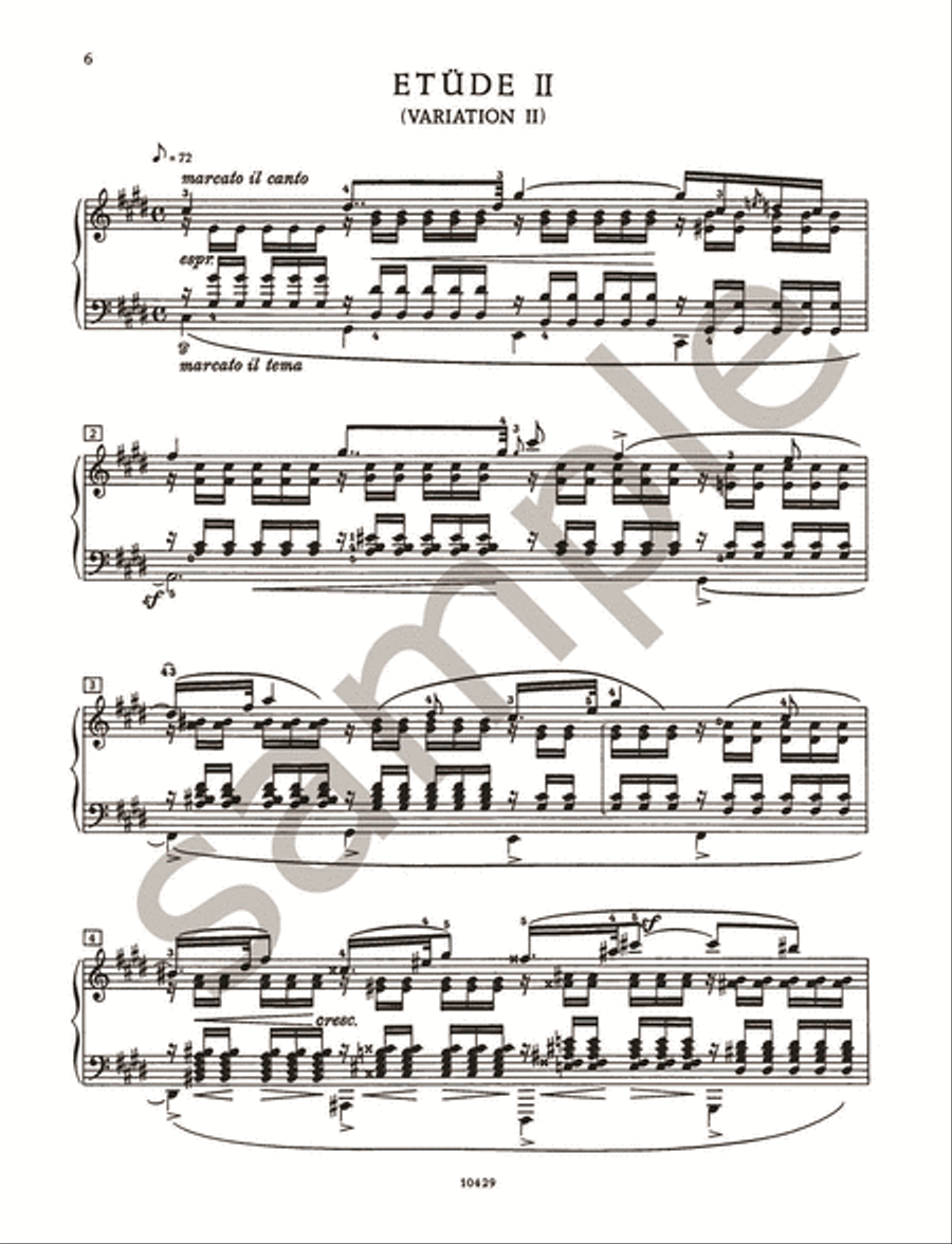 Études symphoniques (in the Form of Variations) Op. 13 for Piano Piano scores gallery preview page 4