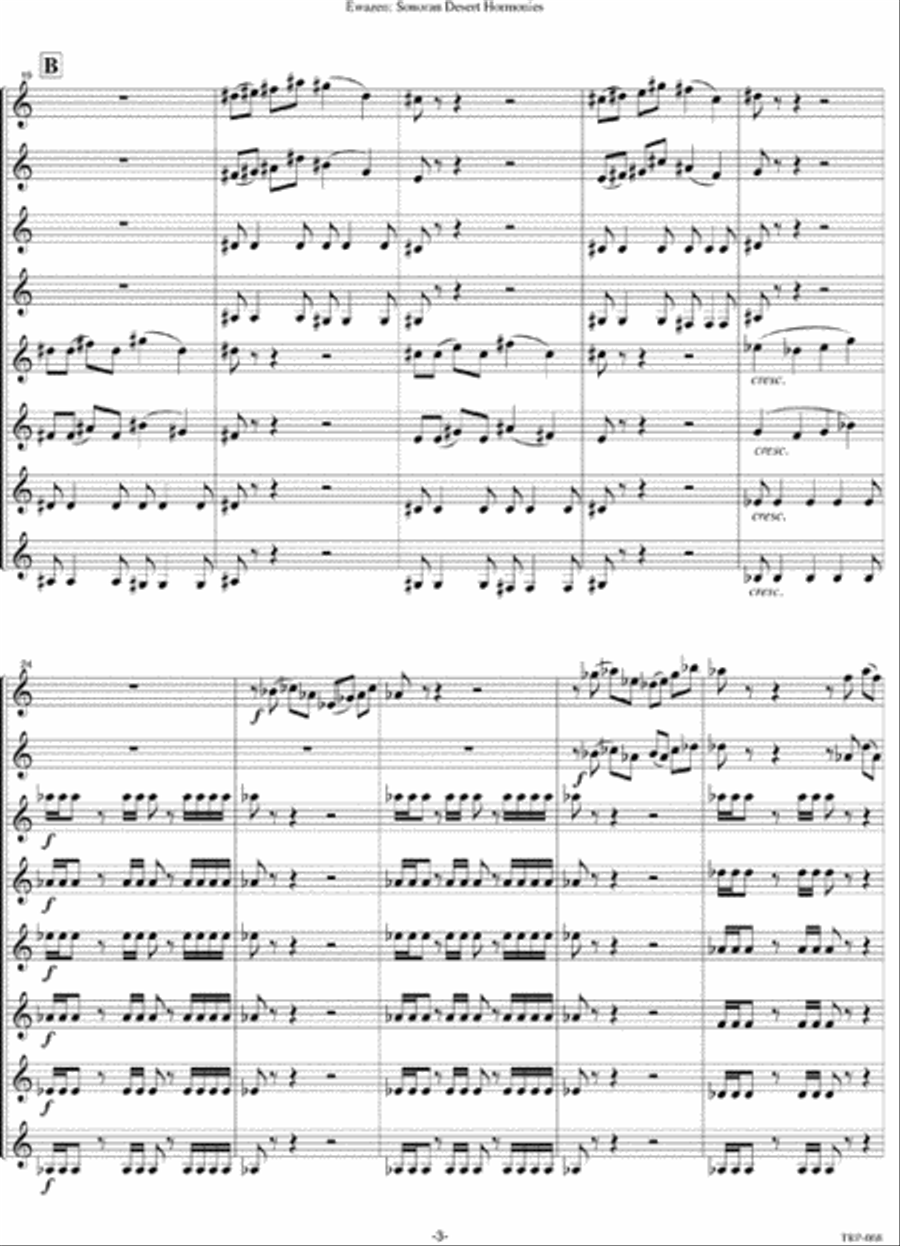 Sonoran Desert Harmonies Small Ensemble scores gallery preview page 4
