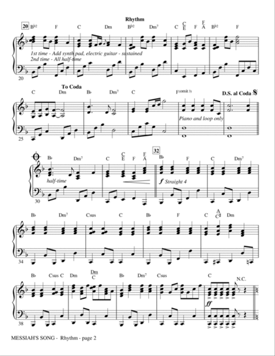Messiah's Song - Violin Messiah's Song - Violin Choir scores gallery preview page 2