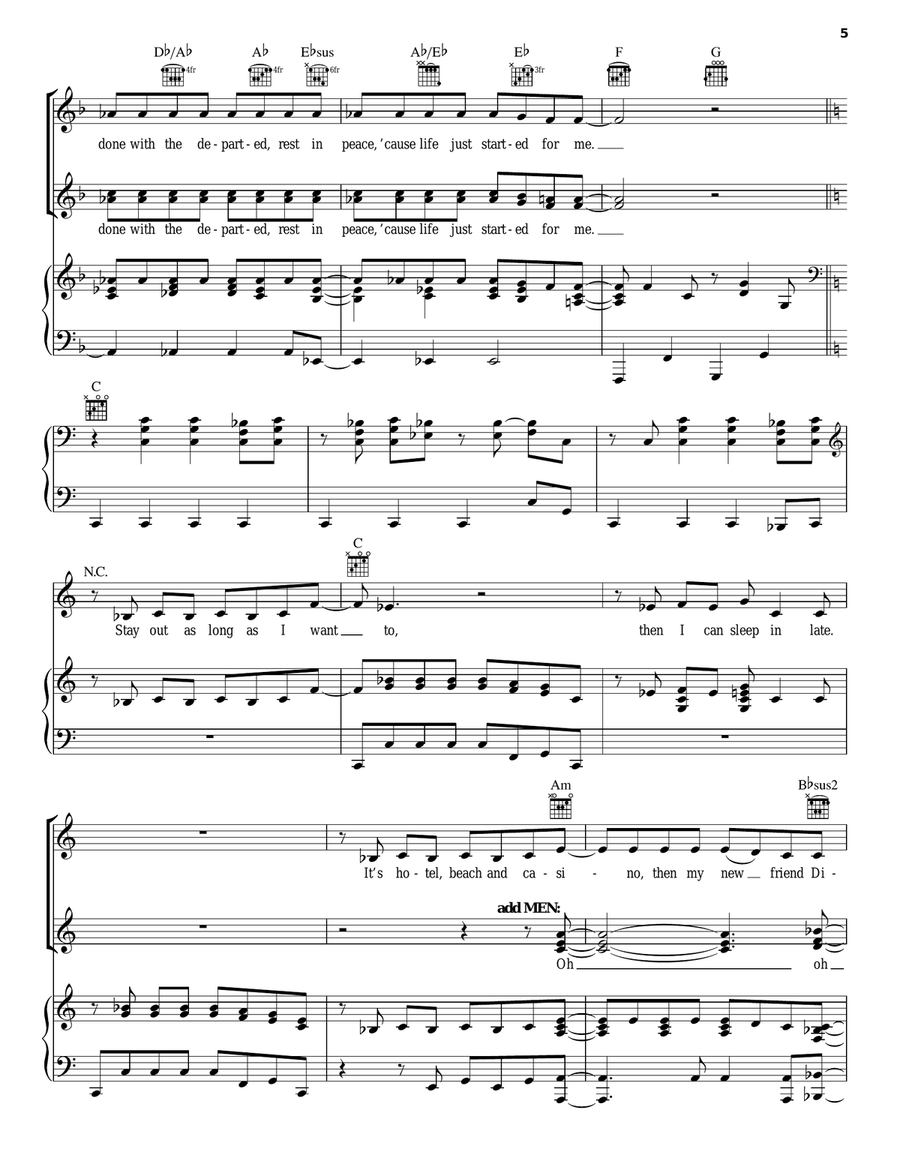 I'm Outta Here I'm Outta Here Guitar scores gallery preview page 5
