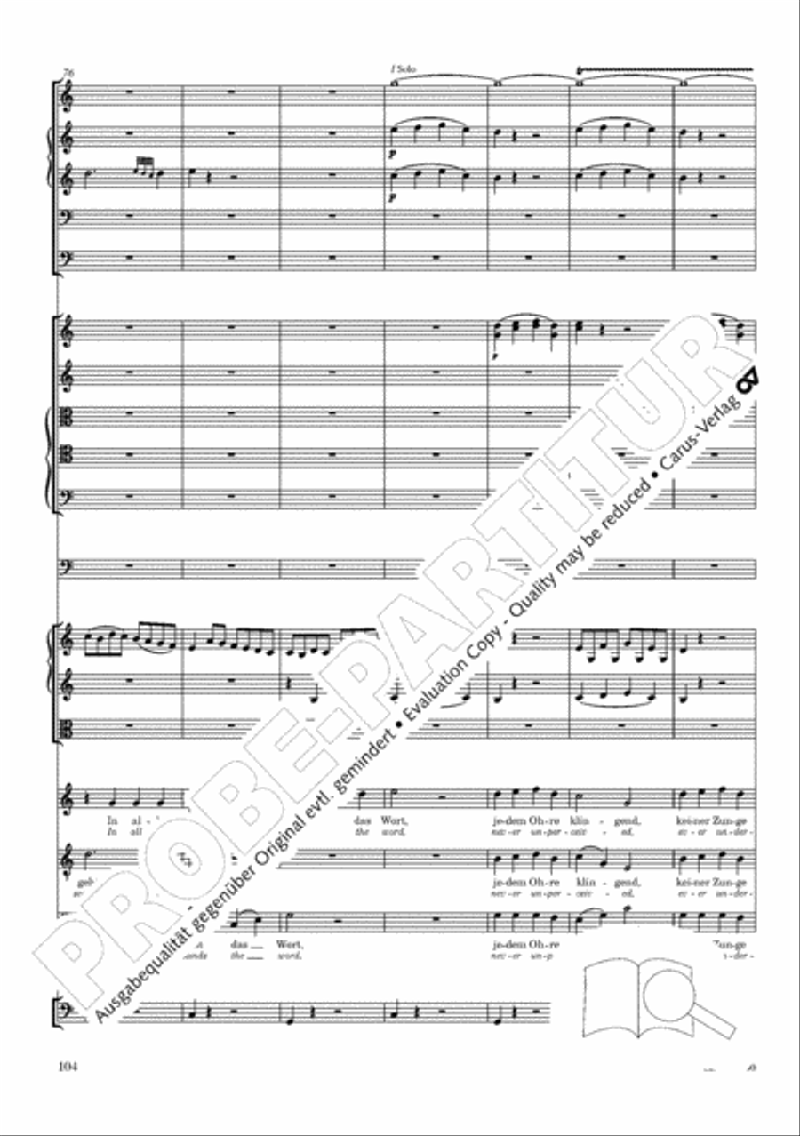 The Creation (Die Schopfung) 4-Part scores gallery preview page 124