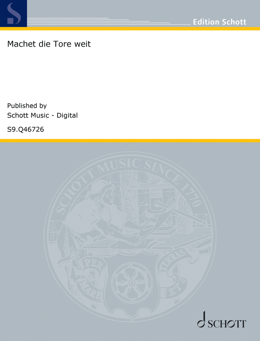 Machet die Tore weit Mixed Choir scores gallery preview page 1