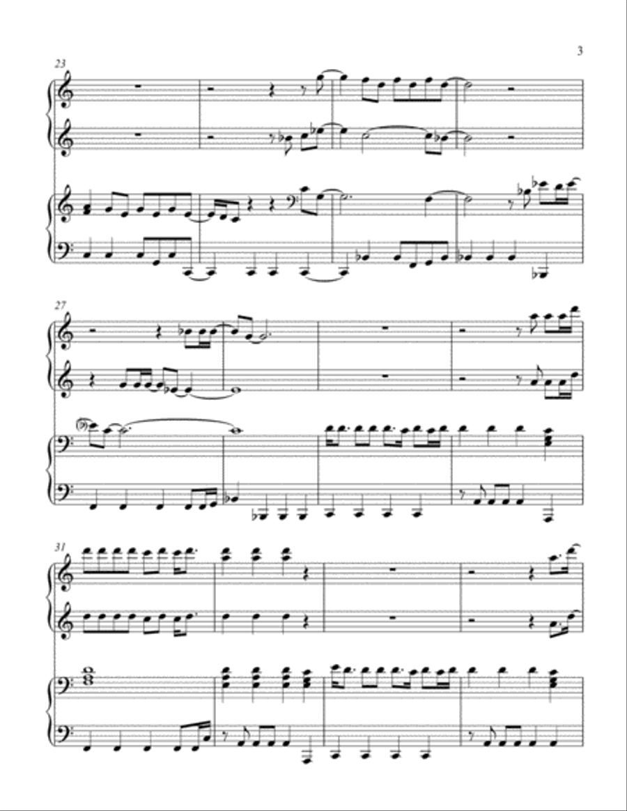 Can't Stop The Feeling from TROLLS 1 Piano, 4-Hands scores gallery preview page 4