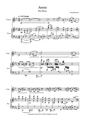 "Ansia" for Horn & Piano