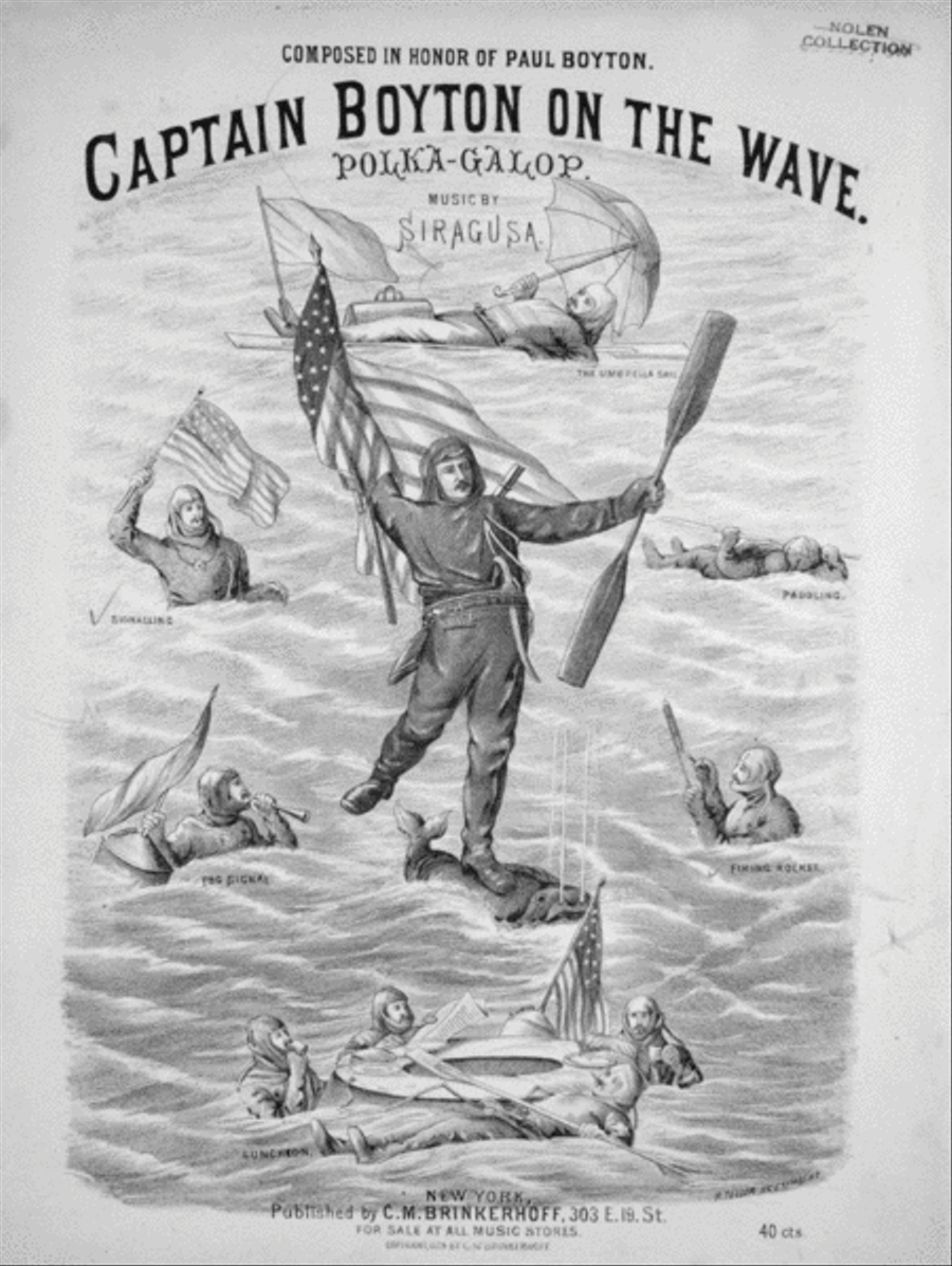 Captain Boyton on the Wave Polka-Galop Piano Method scores gallery preview page 1