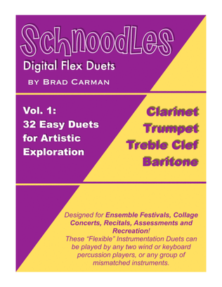 Schnoodles 32 Easy Flex Duets for Band (Bb Tpt, Cl, Bar)