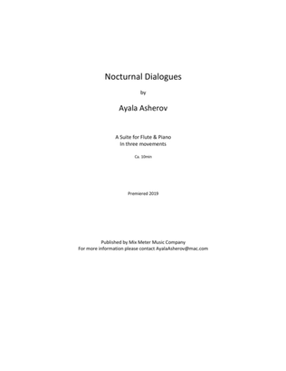 Nocturnal Dialogues for Flute and Piano