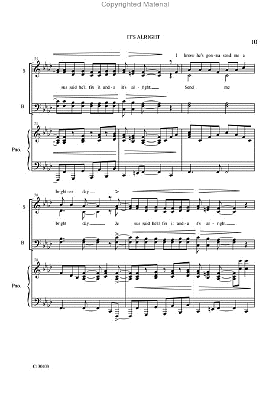 It's Alright Medley It's Alright Medley 4-Part scores gallery preview page 12