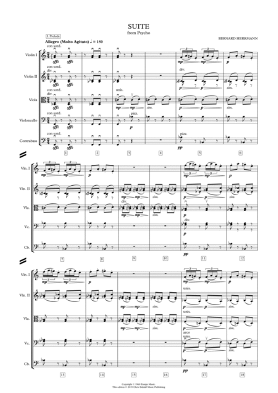 Psycho Suite String Orchestra scores gallery preview page 3