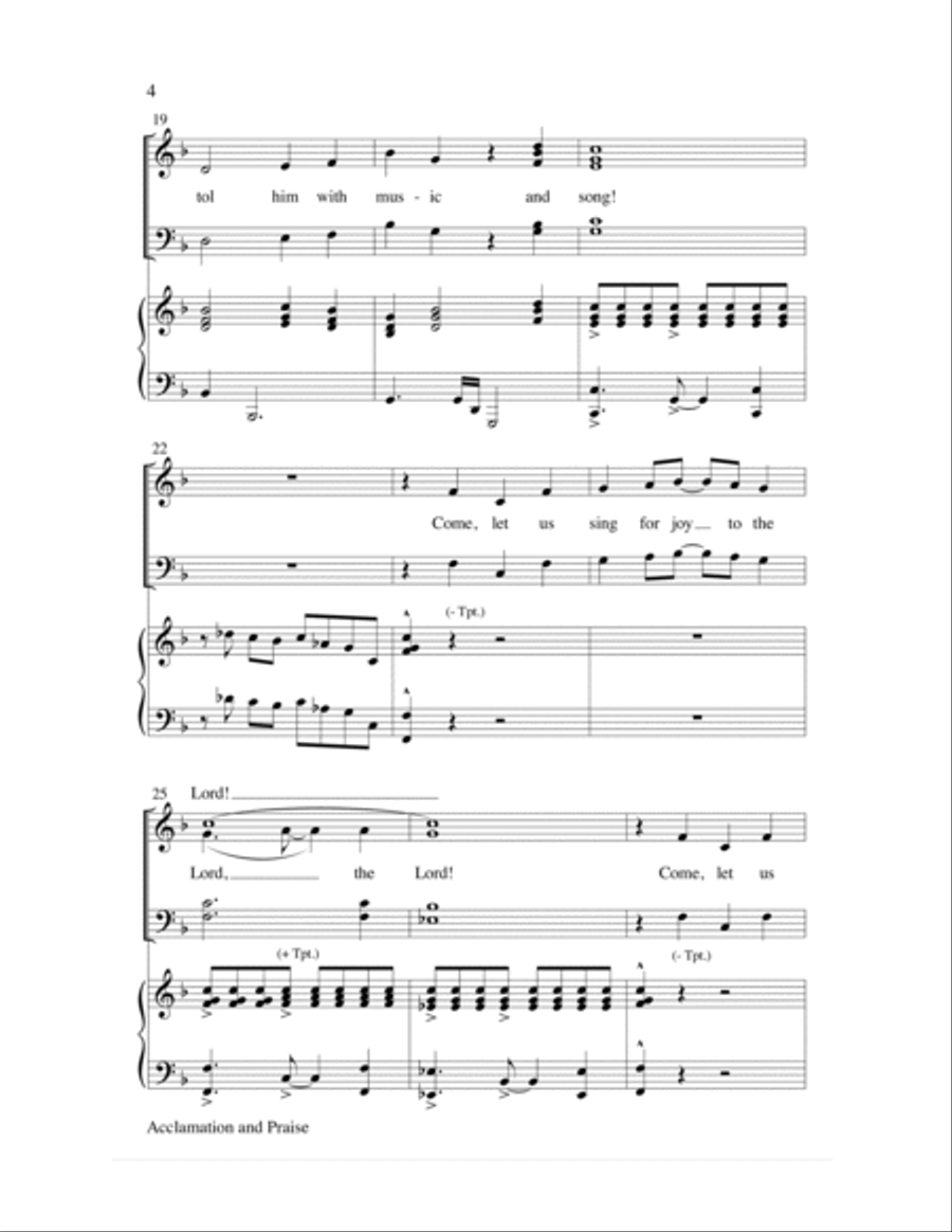 Acclamation and Praise Choir scores gallery preview page 4