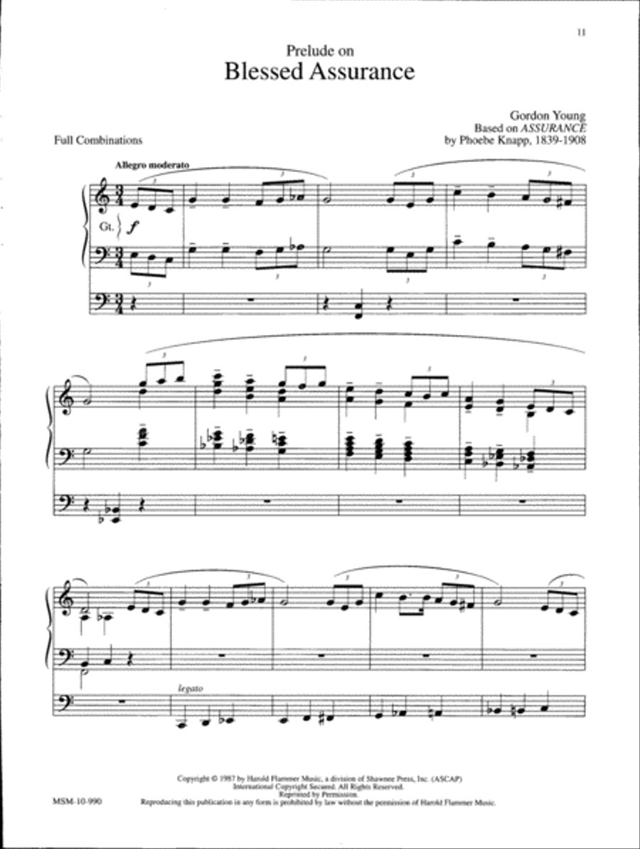 Marilyn Mason Music Library, Volume 1 Organ scores gallery preview page 4