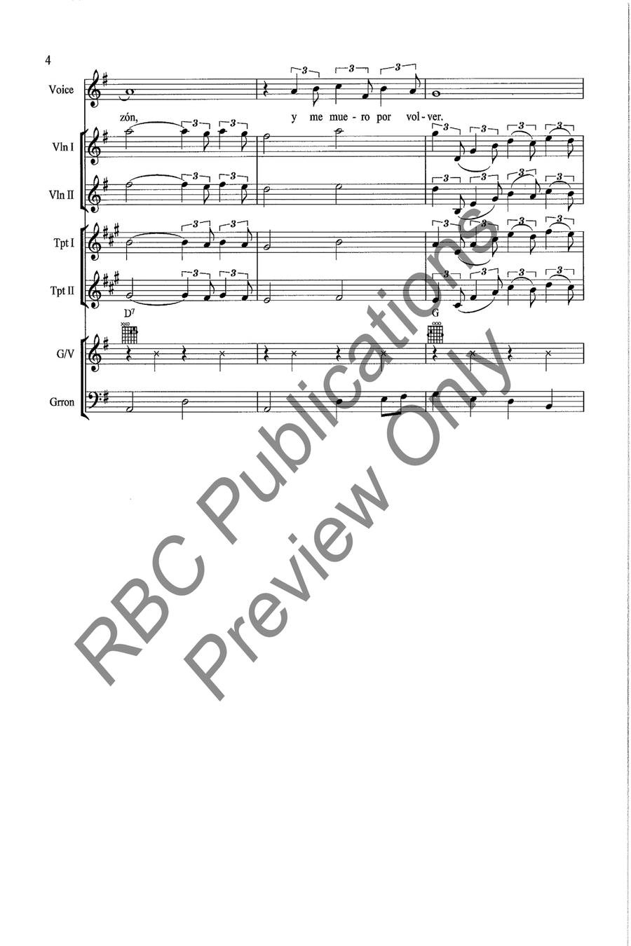 Volver, Volver Voice scores gallery preview page 6