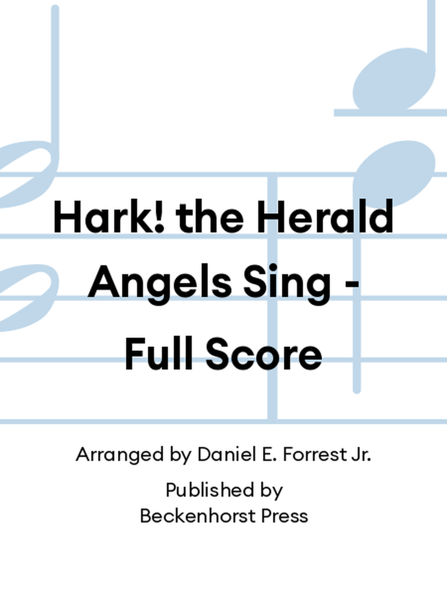 Hark! the Herald Angels Sing - Full Score Handbell Choir scores gallery preview page 1