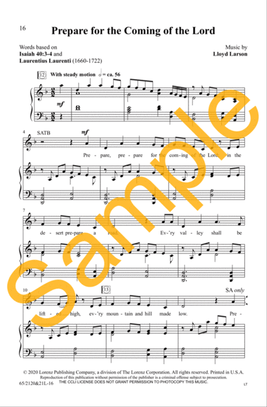 A New and Glorious Morn! - SATB with Performance CD 4-Part scores gallery preview page 14