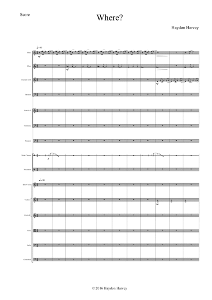 Where Full Orchestra scores gallery preview page 1