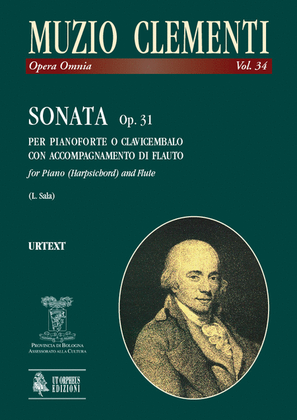 Book cover for Sonata Op. 31 for Piano (Harpsichord) and Flute