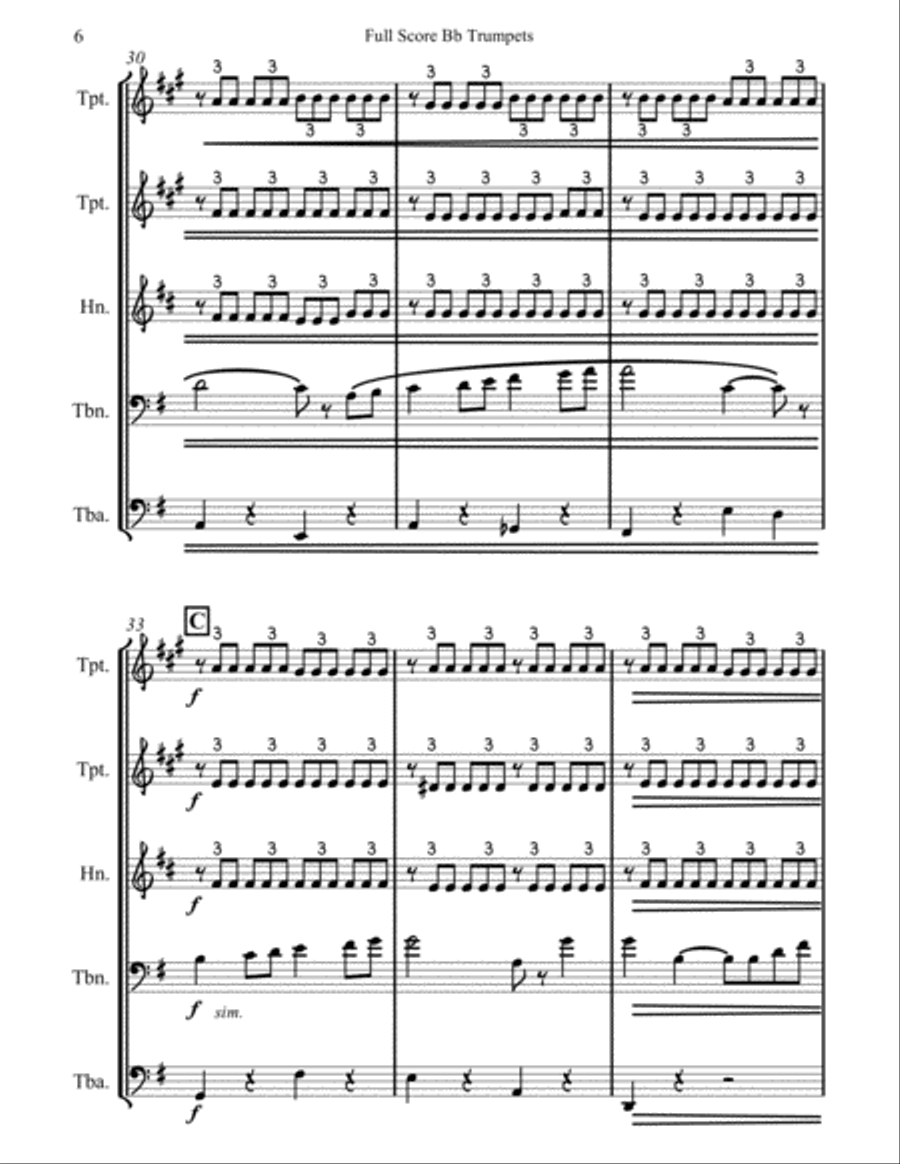Judex Judex Brass Ensemble scores gallery preview page 6