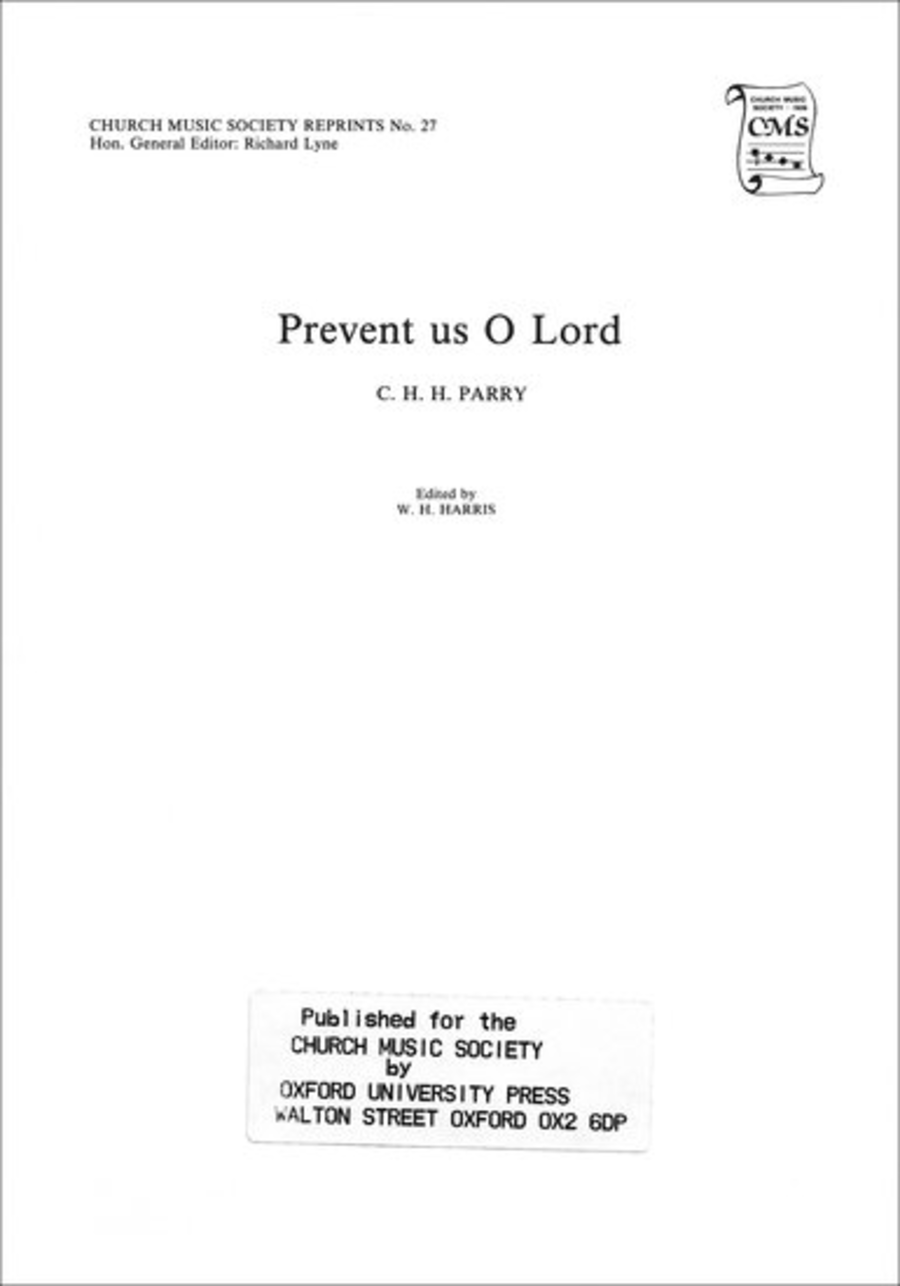 Prevent us, O Lord Prevent us, O Lord 4-Part scores gallery preview page 1