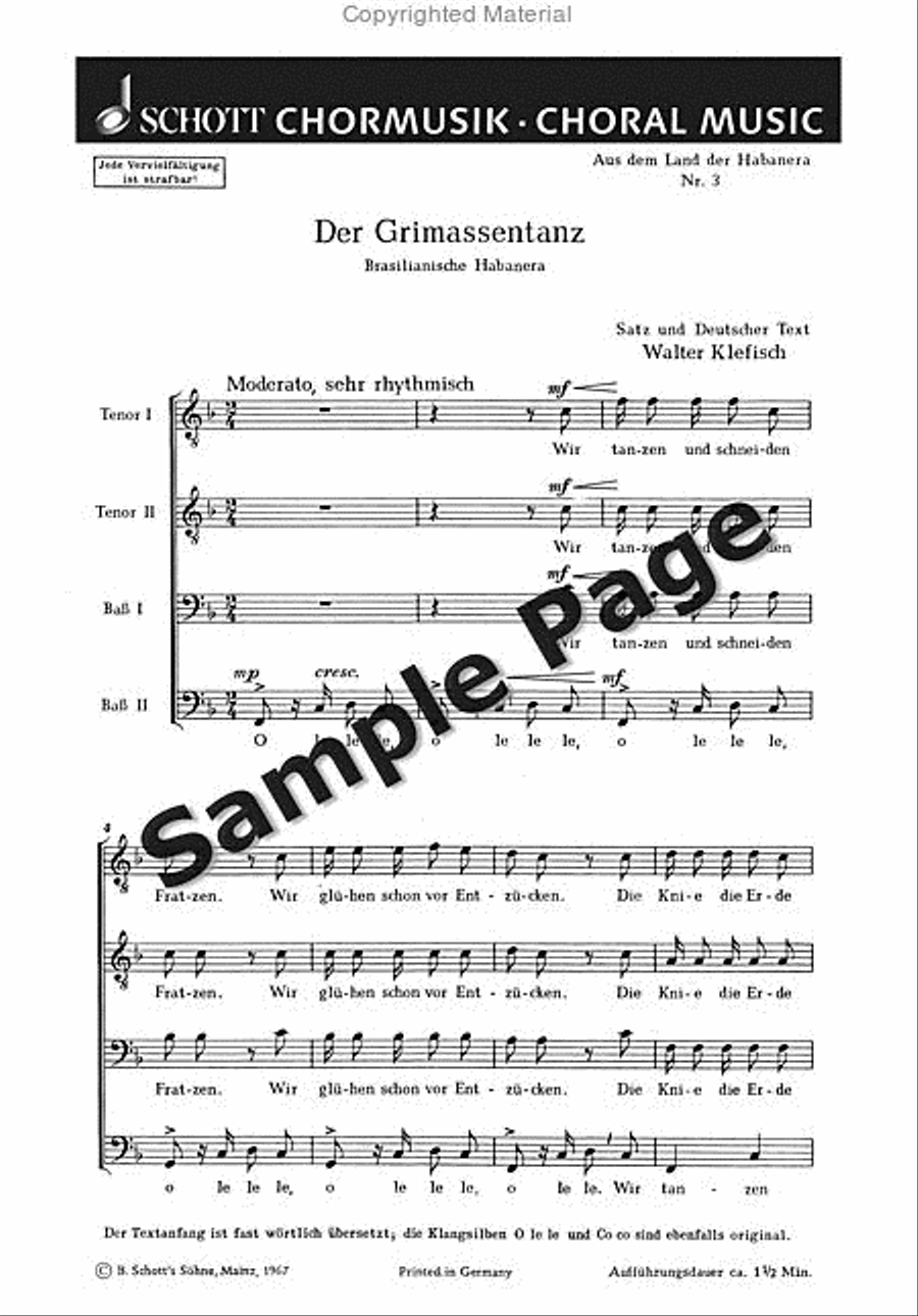 Grimassentanz Grimassentanz TTBB scores gallery preview page 2
