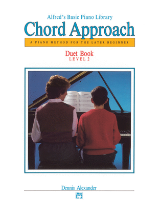Book cover for Alfred's Basic Piano Chord Approach Duet Book, Book 2
