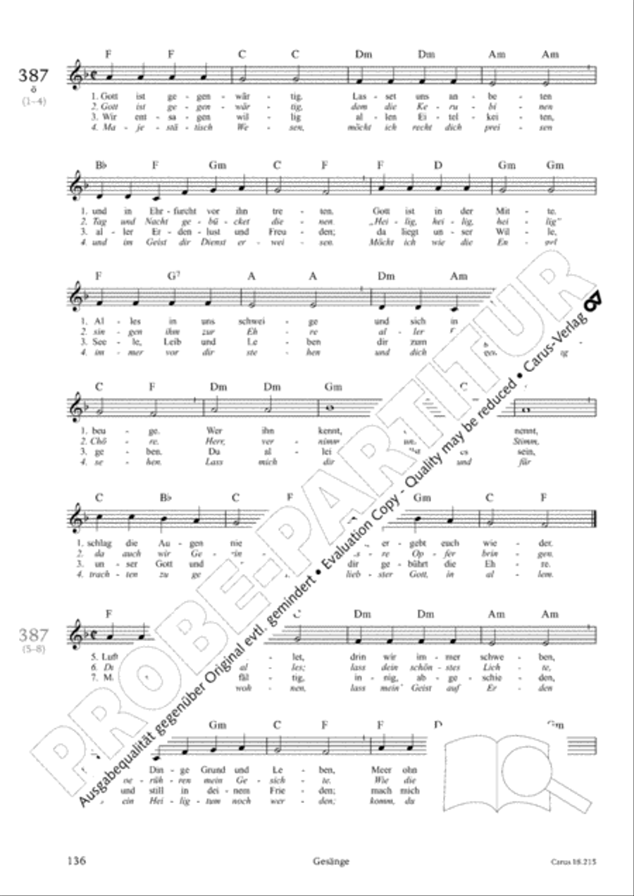 Gitarrenbuch zum Gotteslob Guitar scores gallery preview page 130