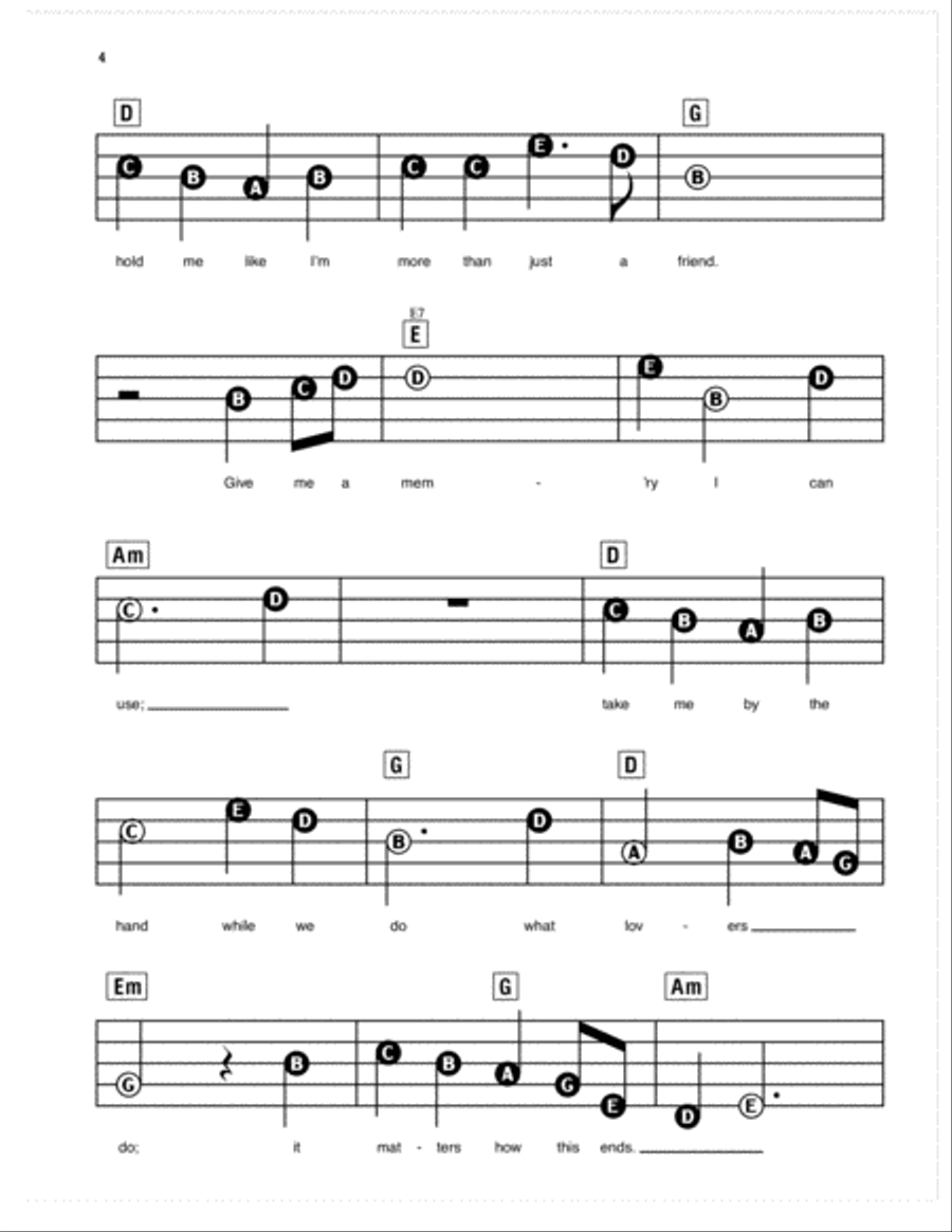All I Ask Electronic Keyboard scores gallery preview page 3