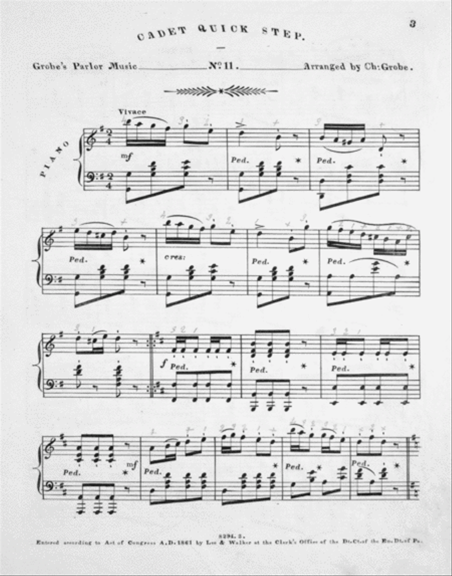 Grobe's Parlour Music. Lessons for Ladies Piano Solo scores gallery preview page 2